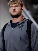 2026 Preseason Chicago Bears Grey Zip Up Hoode in Fleece