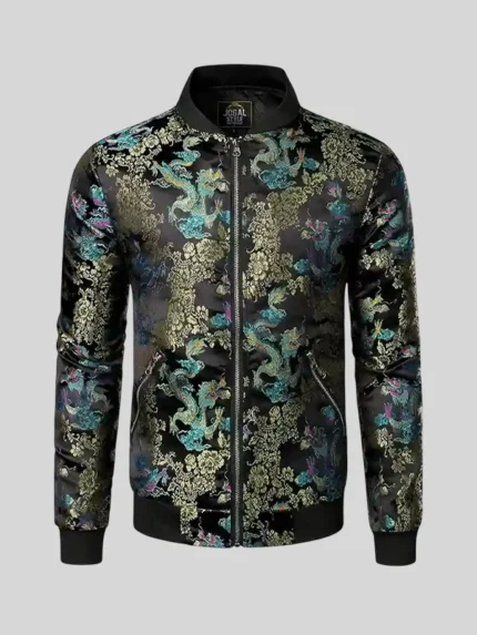 2026 SummerSlam Nick Aldis Black Floral Embroidered Jacket