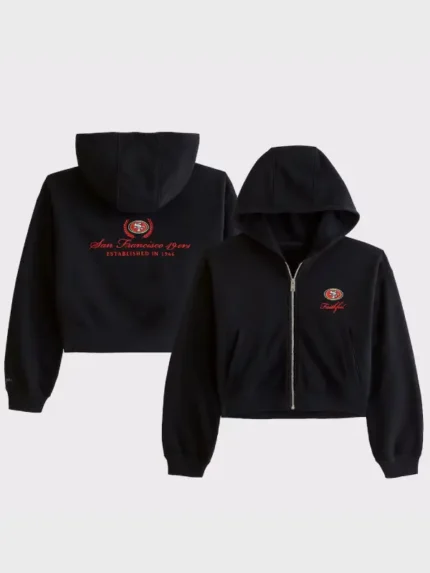 Abercrombie 49ers YPB On The Go 6AM Full-Zip Hoodie
