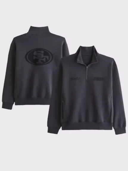 Abercrombie 49ers YPB neoKNIT MAX Half-Zip Sweatshirt