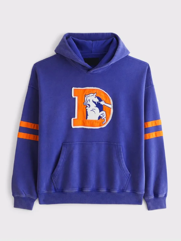 Abercrombie Broncos Popover Hoodie Abercrombie Broncos Popover Hoodie