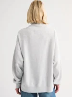 Abercrombie Buffalo Bills Mock Neck Sweatshirt Grey