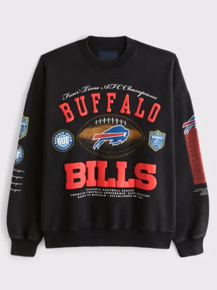 Abercrombie Buffalo Bills Sweatshirt Black