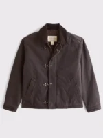 Abercrombie Canvas Fireman Clasp Jacket Brown