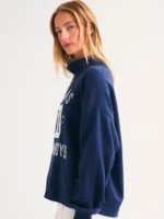 Abercrombie Cowboys Mock Neck Sweatshirt