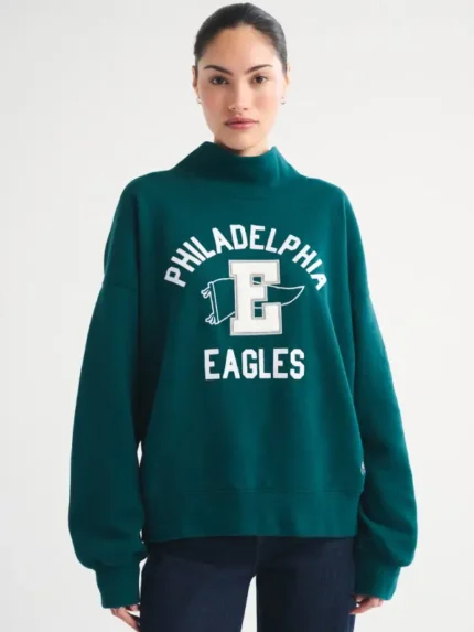 Abercrombie Eagles Funnel Neck Sweatshirt