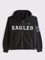 Abercrombie Eagles Hoodie Black