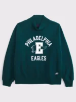 Abercrombie Philadelphia Eagles Oversized Sunday Funnel Neck Sweatshirt Green