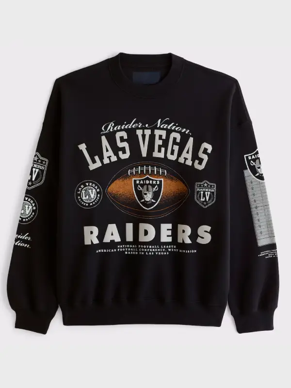 Abercrombie Raiders Sweatshirt Black Abercrombie Raiders Sweatshirt Black