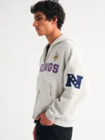 Abercrombie Vikings Grey Full-Zip Hoodie