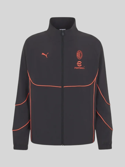 Ac milan 26 27 puma track jacket black
