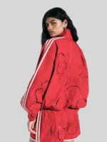 Adidas ASOS Cutwork Red Track Jacket