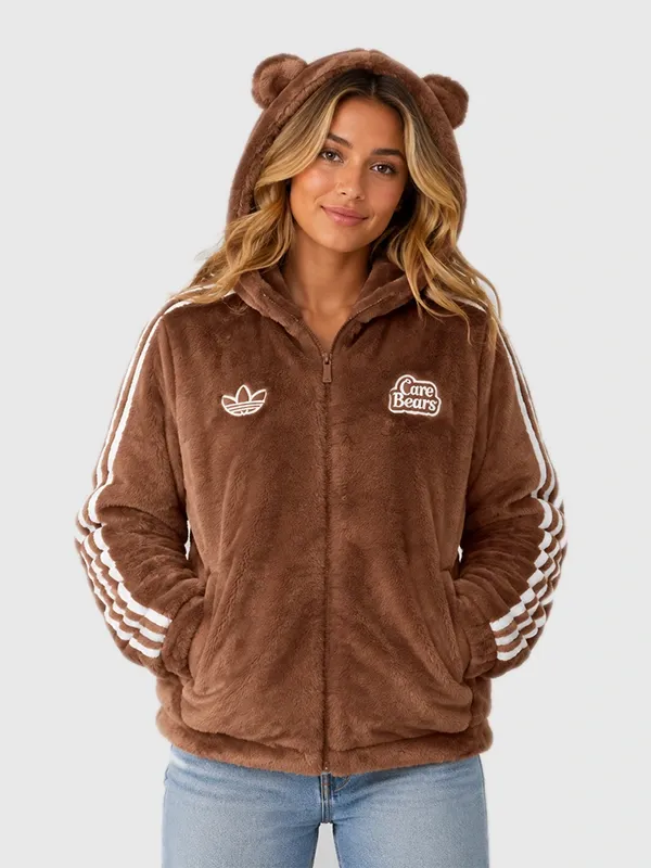 Adidas x Care Bears Brown Zip Up Fur Jacket 2026 Adidas x Care Bears Brown Zip Up Fur Jacket 2026