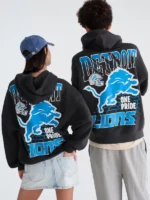 Aeropostale Detroit Lions Slash Pullover Hoodie Black