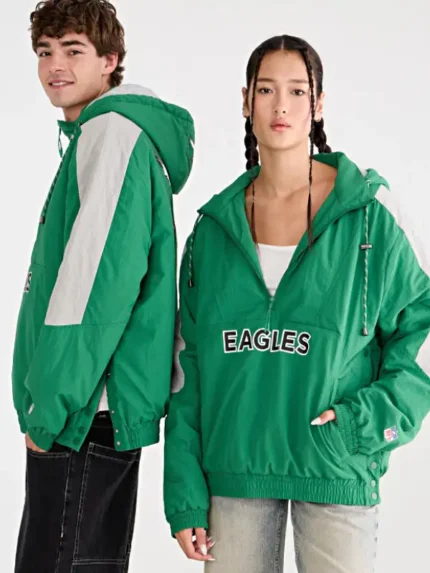 Aeropostale Philadelphia Eagles Hooded Sideline Jacket