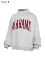 Alabama Mockneck Sweatshirt Grey