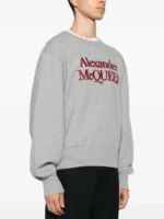 Alexander McQueen Embroidered-logo Sweatshirt Grey