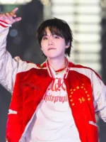 BTS ARIRANG Suga Red Bomber Jacket