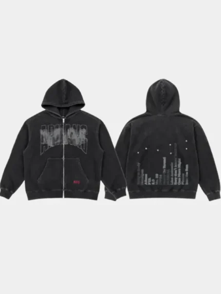 BTS Kim Taehyung Arirang Zip-Up Hoodie Black