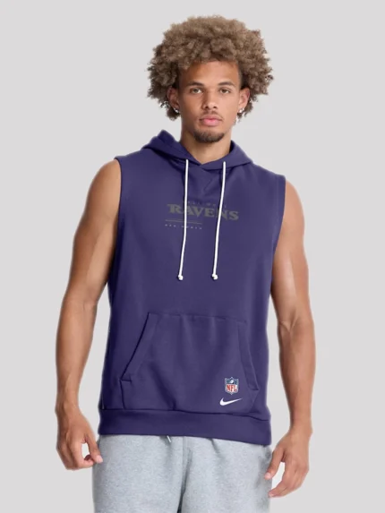 Baltimore Ravens 2026 Sideline Sleeveless Hoodie