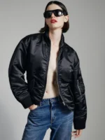 Bardot Bomber Jacket Black