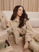 Belinda Levi’s Beige Denim Trucker Jacket