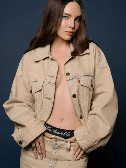 Belinda Levi’s Beige Trucker Jacket