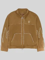 Birth Of Royal Child Flame Pearl Velvet Work Jacket