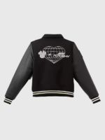 Black F1 Minnie Mouse Black Varsity Jacket