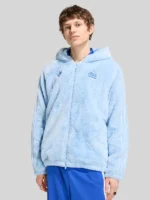 Blue Mens adidas x Care Bears Fur Jacket