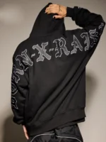 Born X Raised BXR Jumbo Arch Black Hoodie