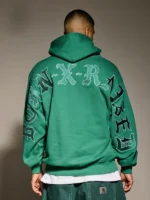 Born X Raised BXR Jumbo Arch Hoodie Green