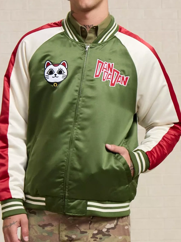 BoxLunch Men’s Dandadan Turbo Granny Bomber Green Jacket BoxLunch Men’s Dandadan Turbo Granny Bomber Green Jacket