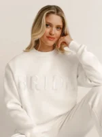 Bride Statement Sweatshirt - White