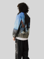 Brigade Race Horse Cycling Hooded Jacket Blue