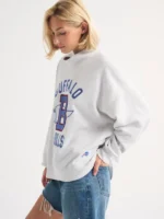 Buffalo Bills Abercrombie Funnel Neck Sweatshirt Grey