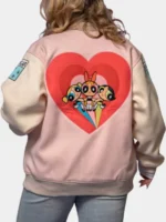 Cakeworthy Powerpuff Girls Pink Varsity Jacket