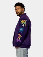 Cakeworthy Spiderman Purple Varsity Jacket