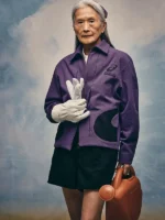 Carnan x asics path ii purple utility work jacket black