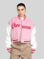 Cernucci Womens Varsity Bomber Jacket