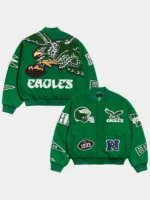 Chalk Line Kelly Green Philadelphia Eagles Pennant Varsity Jacket