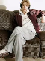 Champion x BTS Taehyung Brown Varsity Jacket