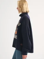 Chicago Bears Abercrombie Funnel Neck Sweatshirt Navy