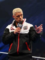 Cody Rhodes Unisex Black White Zip-Up Jacket Smack Down