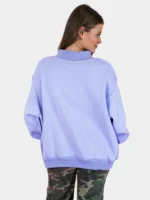 Dilly Dally Purple Mock neck Sweatshirt
