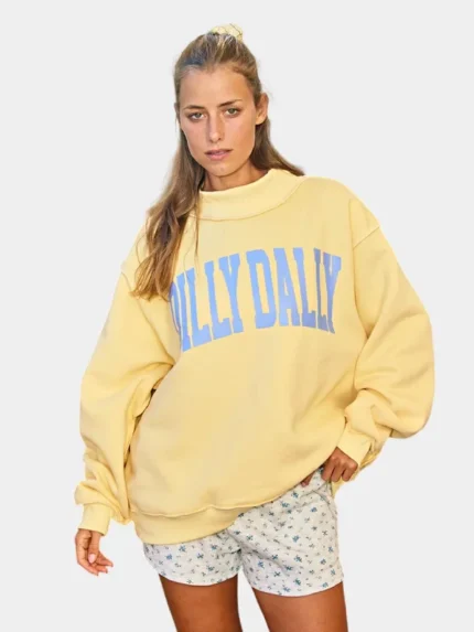 Dilly Dally Sweatshirt Yellow