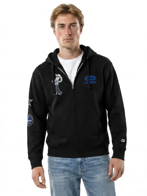 Disney x Champion Cowboys Woody All-Star Full-Zip Hoodie Black Disney x Champion Cowboys Woody All-Star Full-Zip Hoodie Black