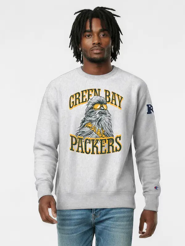 Disney x Champion Packers Chewbacca Reverse Weave Sweatshirt Disney x Champion Packers Chewbacca Reverse Weave Sweatshirt