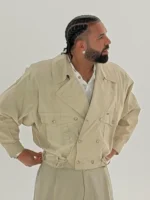 Drake 1980’s Double Breasted Beige Jacket