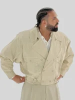 Drake 1980s Italian Vintage Canadian Beige Jacket